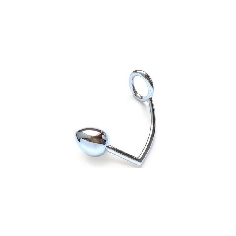 METAL HARD ANILLO CON GANCHO ANAL 40MM