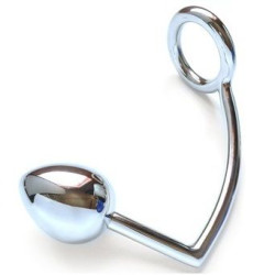 METAL HARD ANILLO CON GANCHO ANAL 50MM