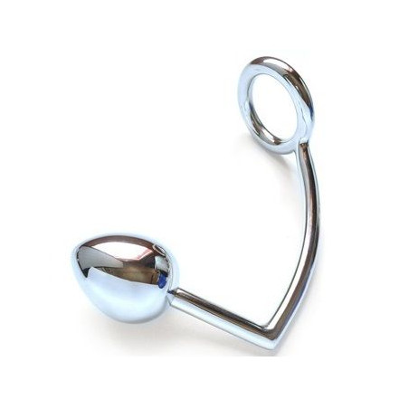METAL HARD ANILLO CON GANCHO ANAL 50MM