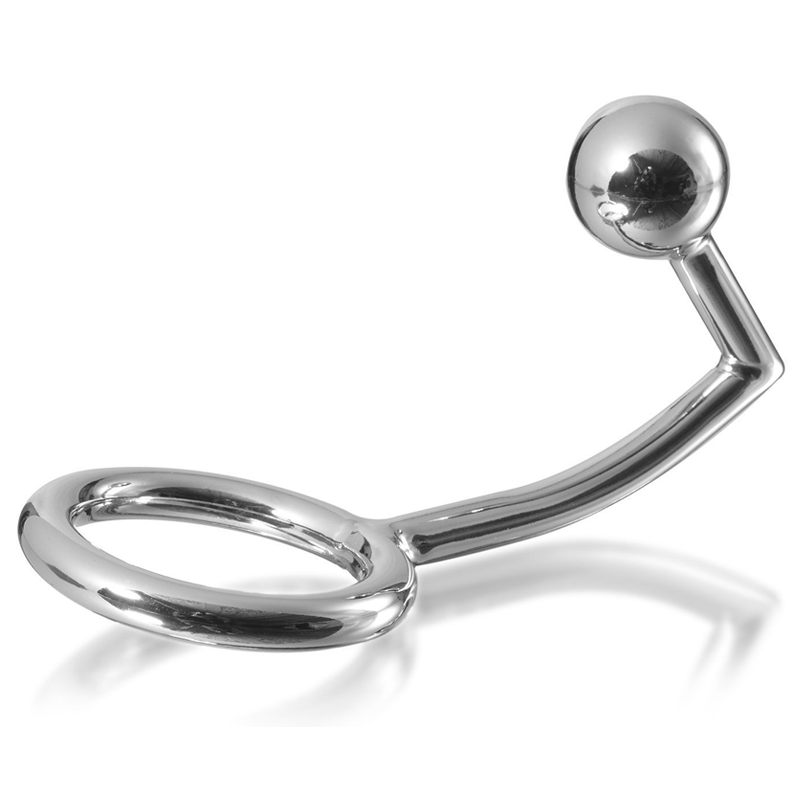 METAL HARD COCK RING ANILLO CON GANCHO INTRUDER ANAL 40MM