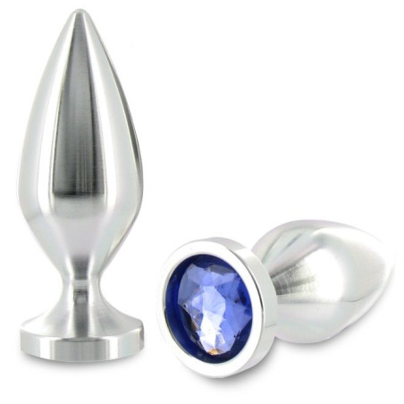 METAL HARD ANAL PLUG ALIMINUM COLOR CRISTAL GRANDE 1016CM