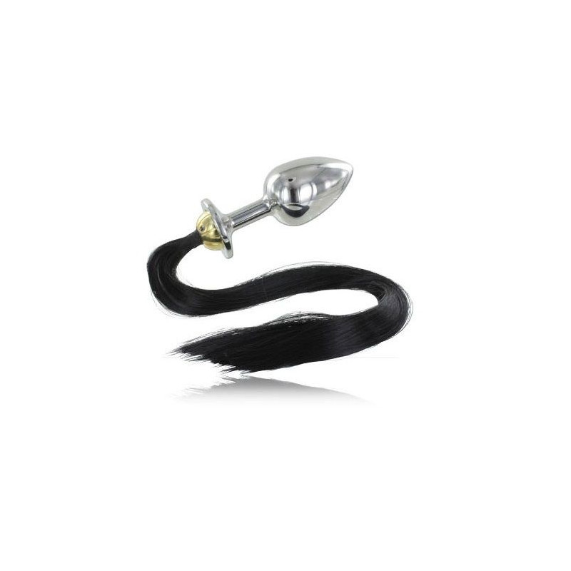 METAL HARD PLUG ANAL ACERO CON COLA 889CM