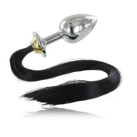 METAL HARD PLUG ANAL ACERO CON COLA 889CM