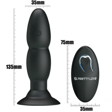 PRETTY LOVE PLUG VIBRADOR Y ROTACION POR CONTROL REMOTO