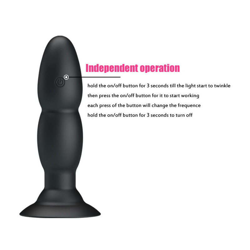 PRETTY LOVE PLUG VIBRADOR Y ROTACION POR CONTROL REMOTO