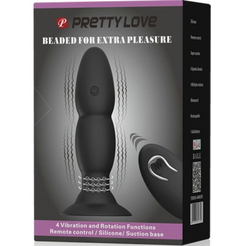 PRETTY LOVE PLUG VIBRADOR Y ROTACION POR CONTROL REMOTO