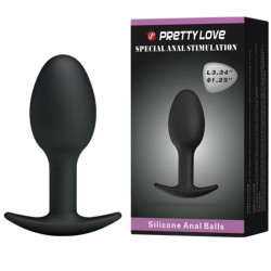 PRETTY LOVE PLUG ANAL SILICONA 65 CM NEGRO 2