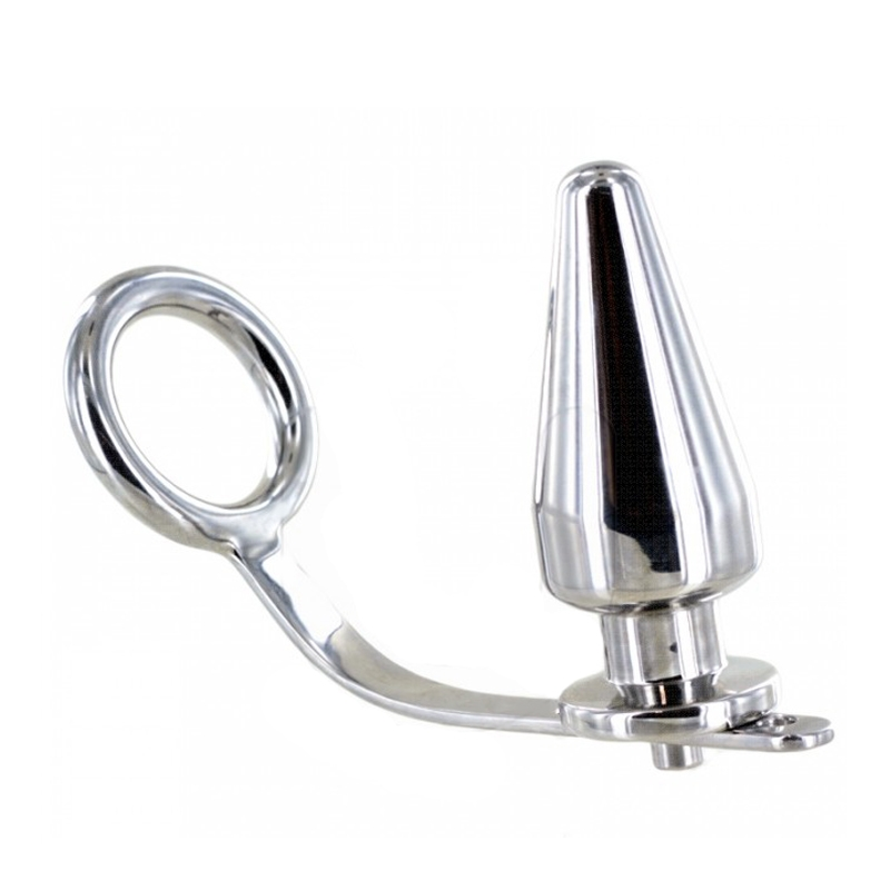 METAL HARD ANILLO ACERO CON PLUG ANAL 45 X 45MM