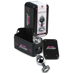 SECRETPLAY PLUG ANAL ALUMINIO TRANSPARENTE 8 CM 2