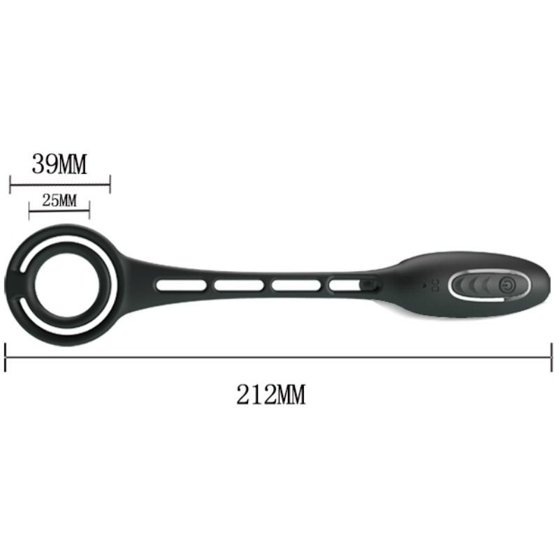 PRETTY LOVE ANILLOS PENE CON PLUG VIBRADOR