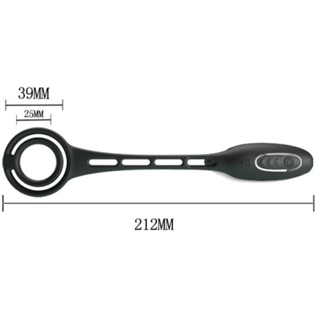 PRETTY LOVE ANILLOS PENE CON PLUG VIBRADOR