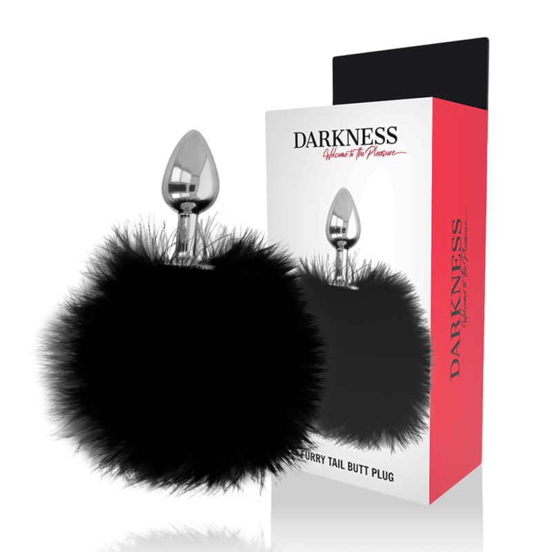 DARKNESS EXTRA BUTTPLUG ANAL CON COLA NEGRO 7 CM