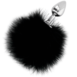 DARKNESS EXTRA BUTTPLUG ANAL CON COLA NEGRO 7 CM 2
