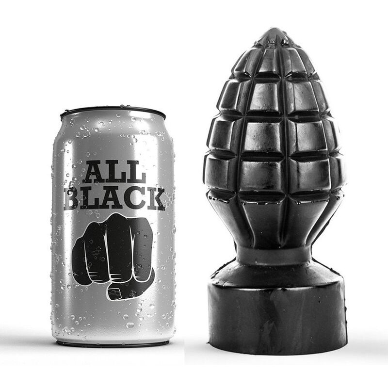 ALL BLACK PLUG ANAL 14 CM