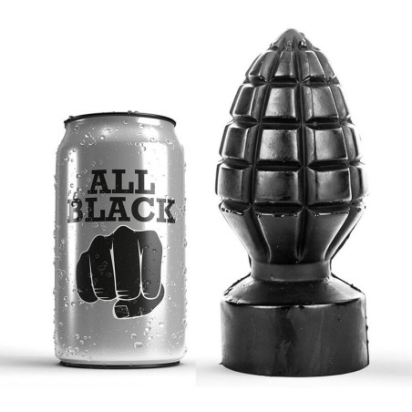 ALL BLACK PLUG ANAL 14 CM