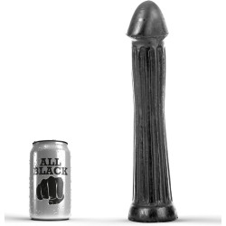 ALL BLACK PLUG DILDO 31 CM
