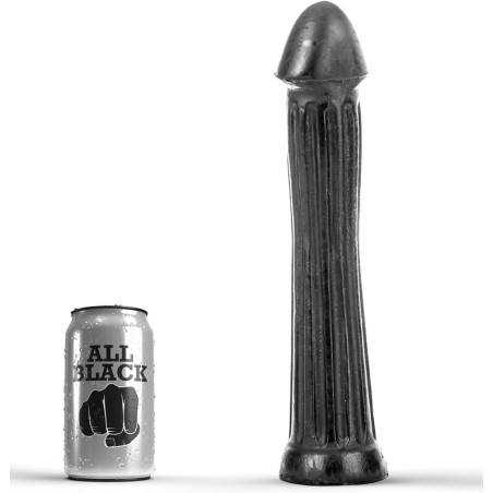 ALL BLACK PLUG DILDO 31 CM