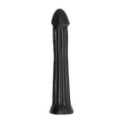 ALL BLACK PLUG DILDO 31 CM 2