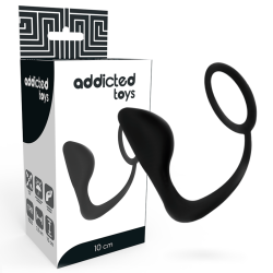 ADDICTED TOYS PLUG ANAL CON ANILLO PENE NEGRO 2