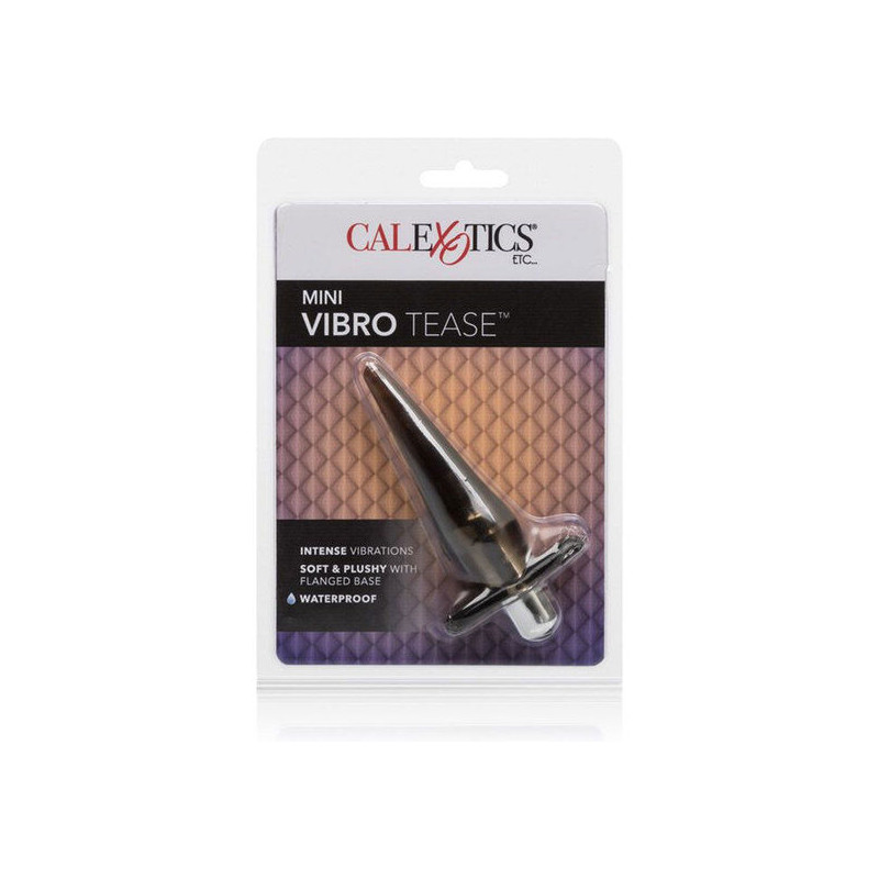 CALEXOTICS PLUG MINI VIBRO TEASE VIBRADOR NEGRO