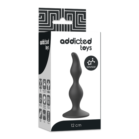 ADDICTED TOYS ANAL SEXUAL PLUG 12 CM NEGRO
