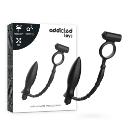 ADDICTED TOYS PLUG ANAL CON ANILLO VIBRADOR 2