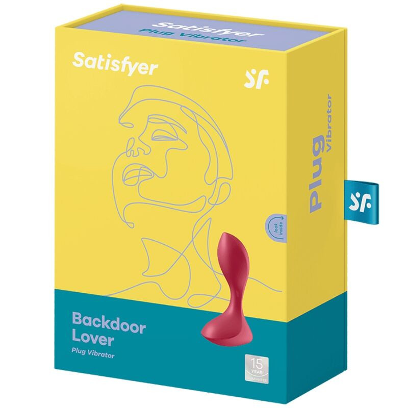 SATISFYER BACKDOOR LOVER PLUG ANAL VIBRADOR ROJO