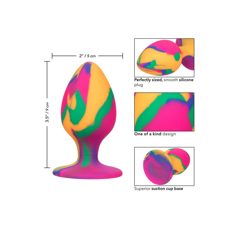 CALEXOTICS CHEEKY LARGE TIE DYE PLUG ANAL