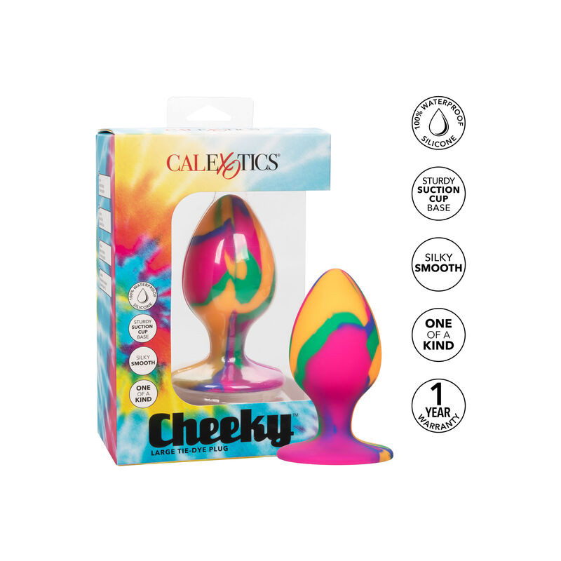 CALEXOTICS CHEEKY LARGE TIE DYE PLUG ANAL