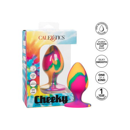CALEXOTICS CHEEKY LARGE TIE DYE PLUG ANAL