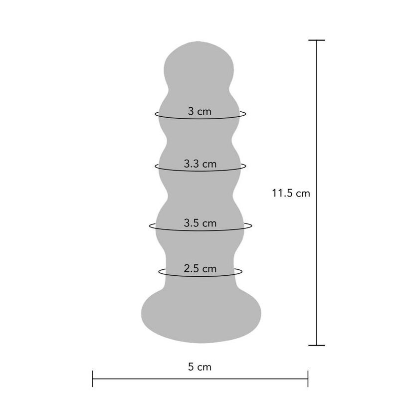 TOYJOY BUTTOCKS THE RADIANT GLASS BUTTPLUG