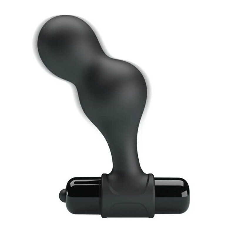 MR PLAY PLUG ANAL VIBRADOR DE SILICONA NEGRO
