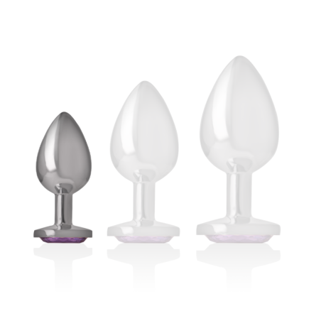 INTENSE PLUG ANAL METAL ALUMINIO CON CRISTAL VIOLETA TALLA S