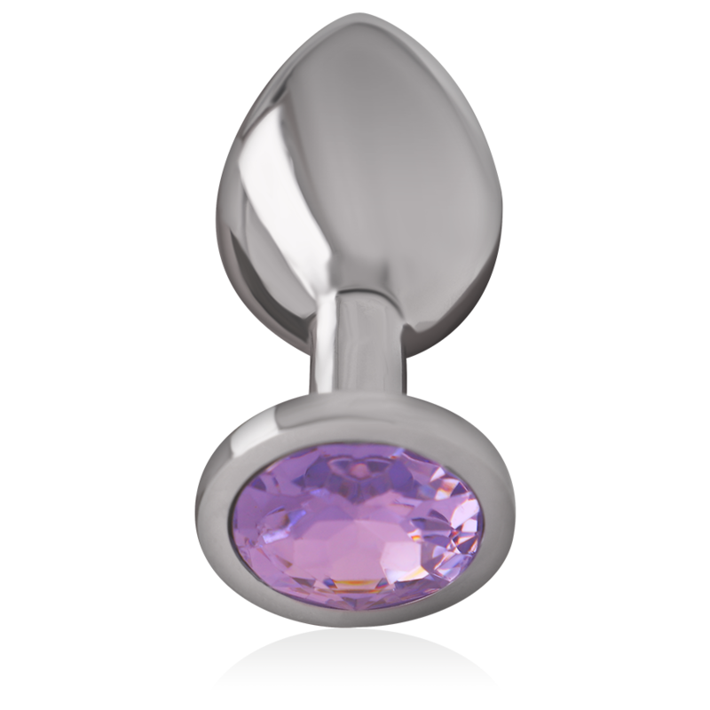INTENSE PLUG ANAL METAL ALUMINIO CON CRISTAL VIOLETA TALLA M
