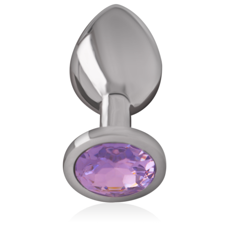 INTENSE PLUG ANAL METAL ALUMINIO CON CRISTAL VIOLETA TALLA L
