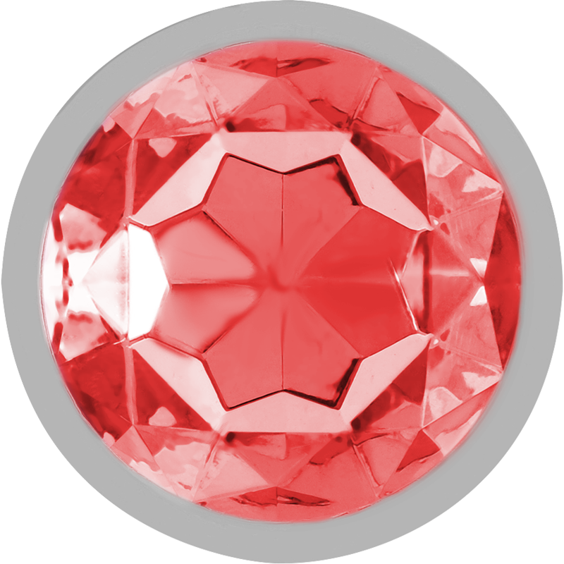 INTENSE PLUG ANAL METAL CON CRISTAL ROJO TALLA M