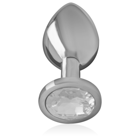 INTENSE PLUG ANAL METAL ALUMINIO CON CRISTAL PLATA TALLA M