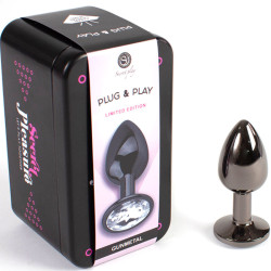 SECRETPLAY GUNMETAL BUTT PLUG TALLA S 7 CM 2