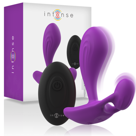 INTENSE SHELLY DUO ANAL PERINEO VAGINAL CLITORIS REMOTO MORADO
