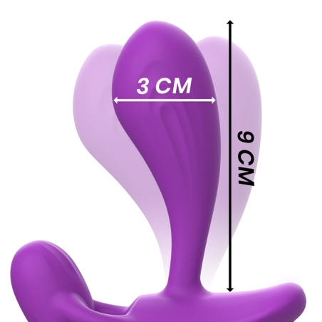 INTENSE SHELLY DUO ANAL PERINEO VAGINAL CLITORIS REMOTO MORADO