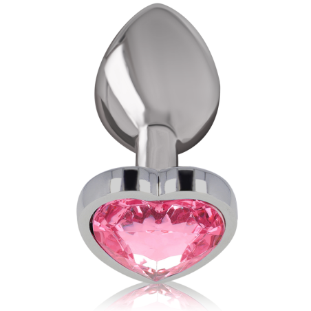 INTENSE PLUG ANAL METAL ALUMINIO CORAZON ROSA TALLA S
