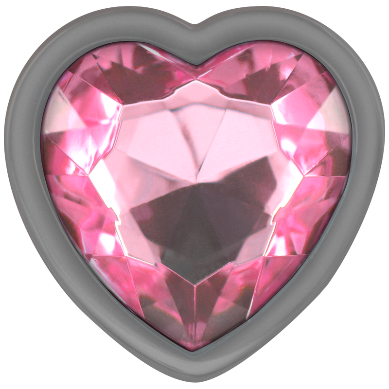 INTENSE PLUG ANAL METAL ALUMINIO CORAZON ROSA TALLA S