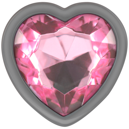 INTENSE PLUG ANAL METAL ALUMINIO CORAZON ROSA TALLA S