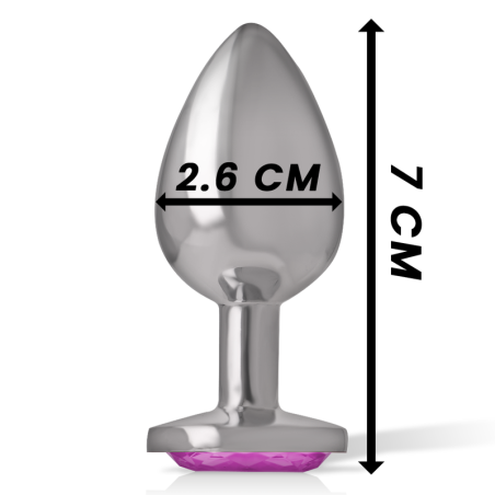 INTENSE PLUG ANAL METAL ALUMINIO CORAZON ROSA TALLA S