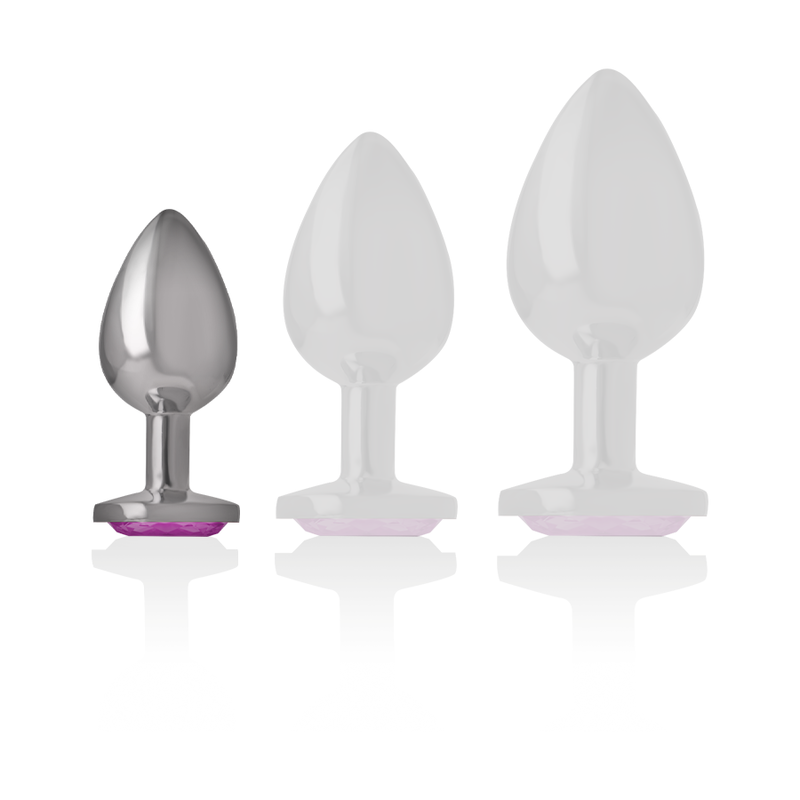 INTENSE PLUG ANAL METAL ALUMINIO CORAZON ROSA TALLA S