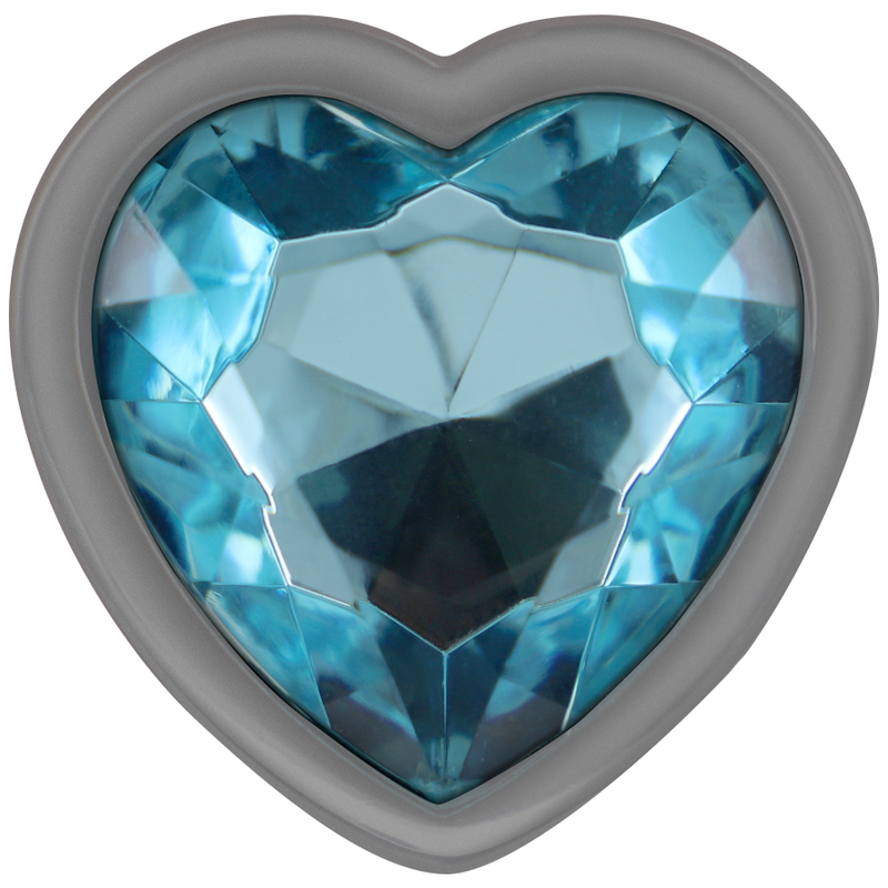 INTENSE PLUG ANAL METAL ALUMINIO CORAZON AZUL TALLA S
