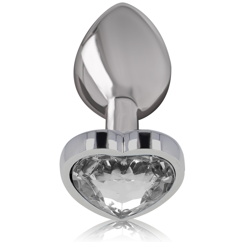 INTENSE PLUG ANAL METAL ALUMINIO CORAZON BLANCO TALLA S