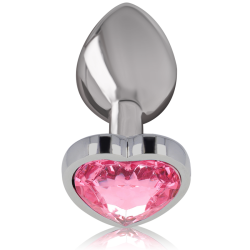 INTENSE PLUG ANAL METAL ALUMINIO CORAZON ROSA TALLA M 2