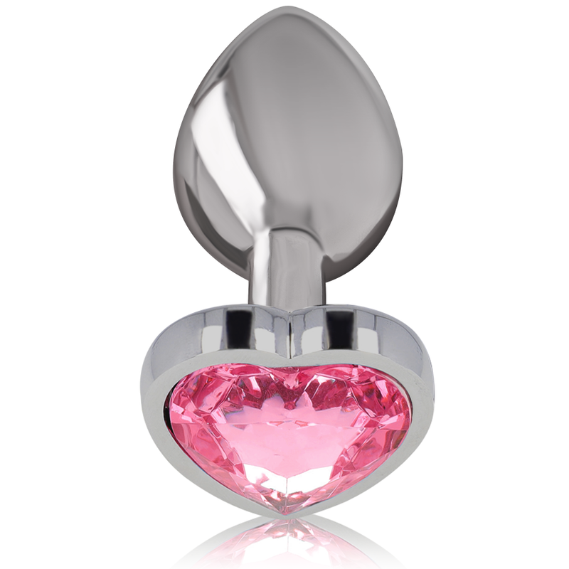 INTENSE PLUG ANAL METAL ALUMINIO CORAZON ROSA TALLA M