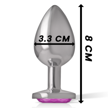 INTENSE PLUG ANAL METAL ALUMINIO CORAZON ROSA TALLA M